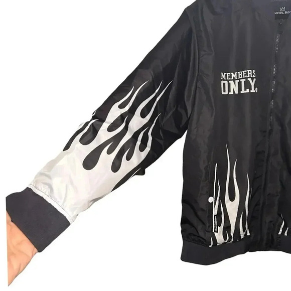 NWT Members Only Jean-Michael Basquiat Men’s Mona Lisa Aviator Windbreaker Large - Picture 4 of 7